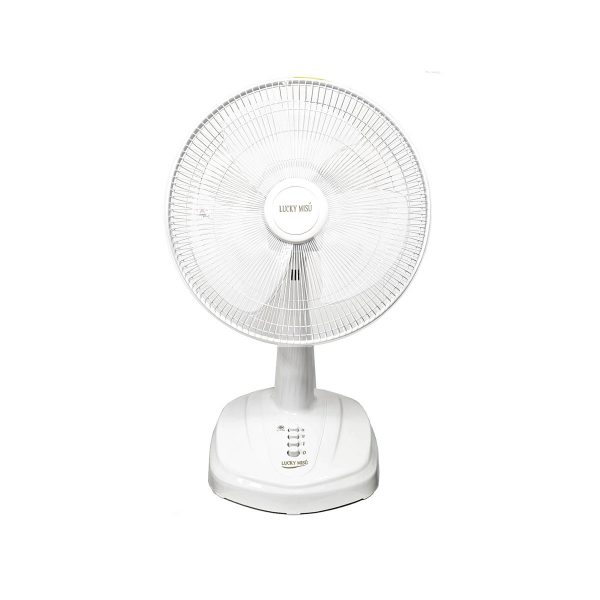 LUCKY-MISU-TABLE-FAN-white-16-niches-LM629